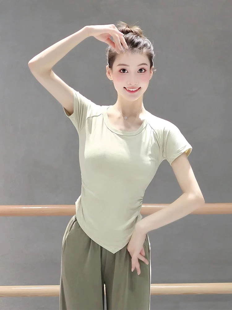 

UK Latin & Chinese Dance Top-Sleeveless Posture-Enhancing Wear in Black for Women Practice Classical dance costumes
