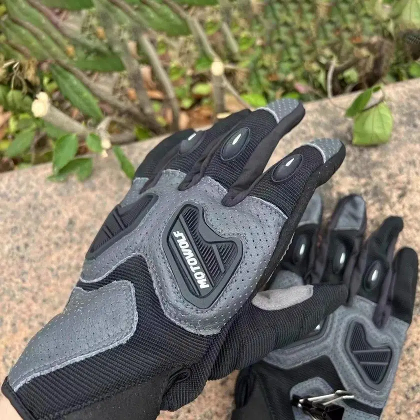 

Motowolf Men's Summer Motorcycle Riding Gloves - Lightweight Breathable Design with TPR Protection & Touchscreen Anti-Slip Grip