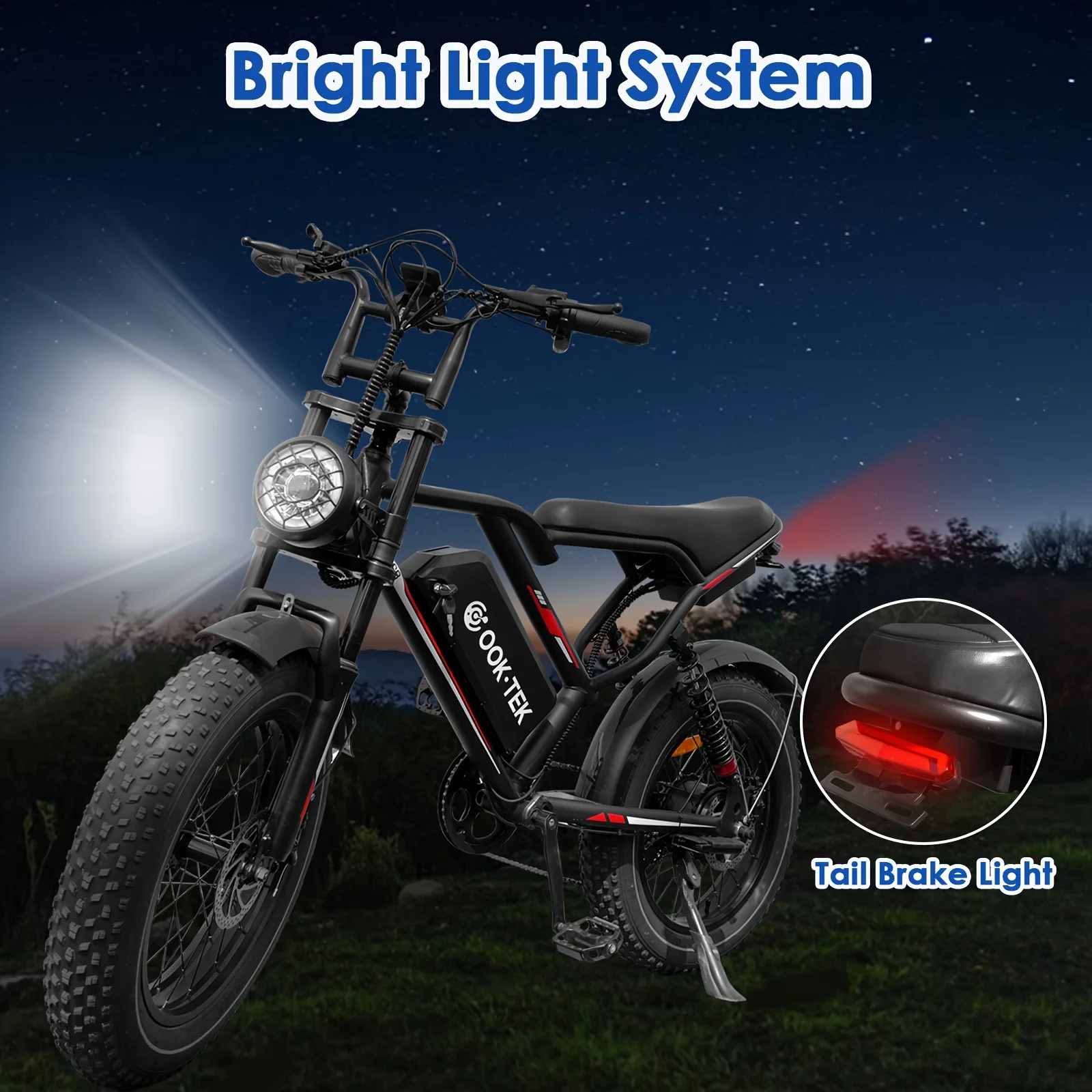 Detail of fat tire tread and frame