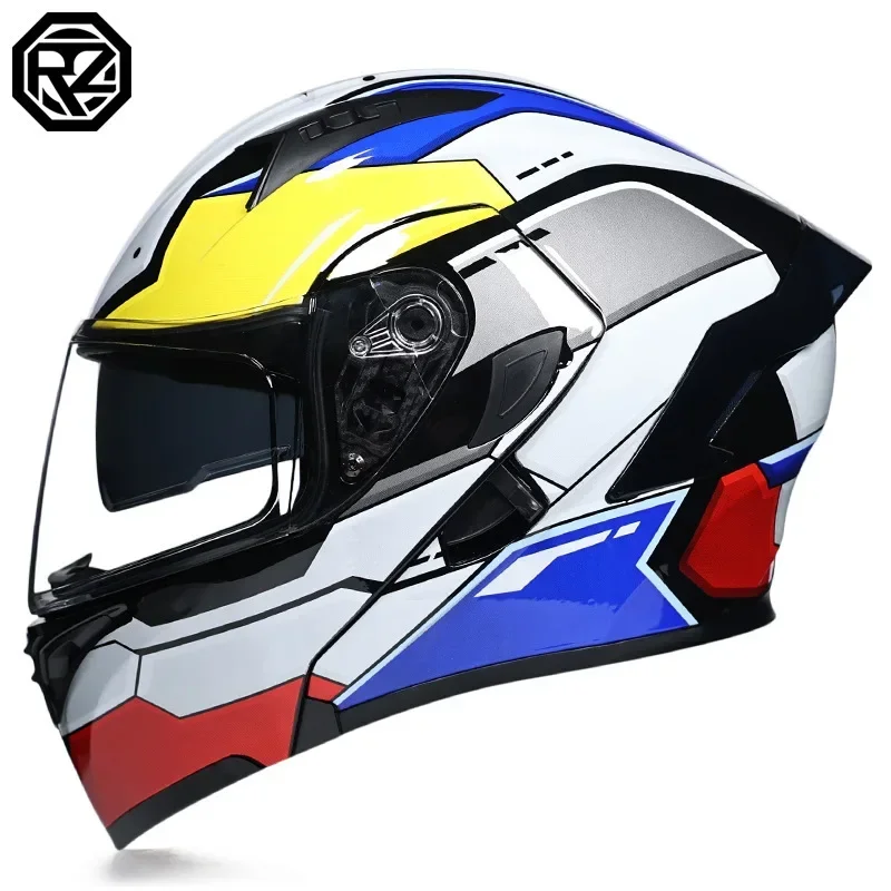 

Modular Filp up Motorcycle Helmet Full Face Racing Scooter Casco Moto Capacetes de Motociclista Dual Visors DOT Approved