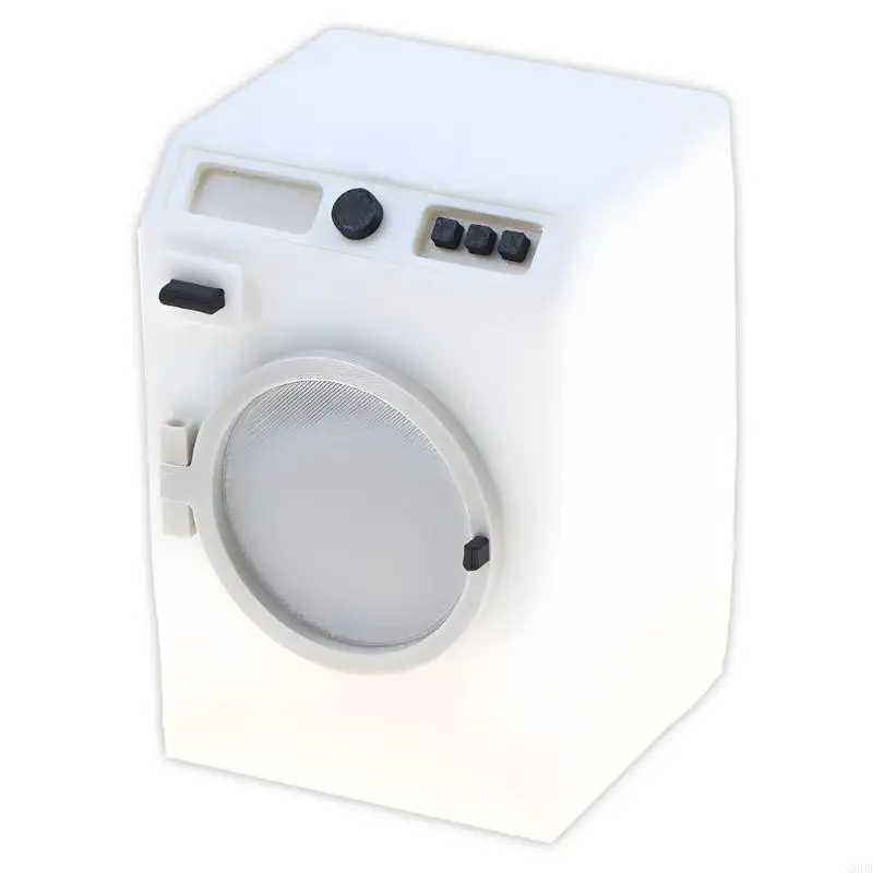   Miniature Washing Machine Bathroom Laundry Accessories For Doll House Decoration