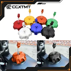 Universal 50mm CNC Aluminum Racing Gas Fuel Tank Cap With Vent Cap For Yamaha Kawasaki Honda KTM Suzuki Motorcycle Dirt Bike ATV