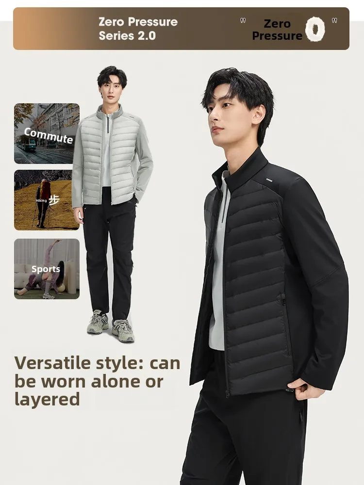 

Snow Fly 2026 Spring New Zero Prure Series Men's Comfortable Splicing Lightweight down Jaet Pure Color Versatile