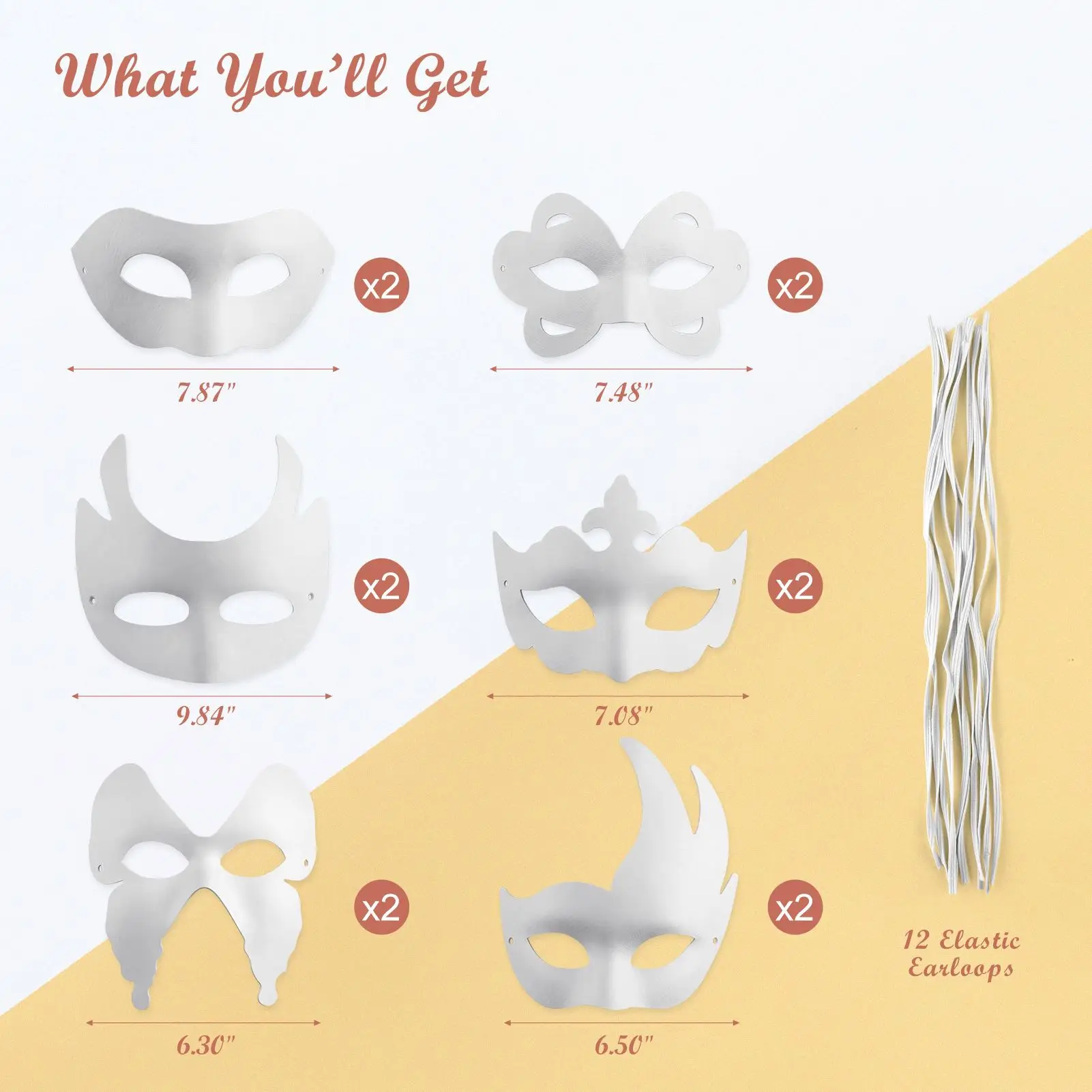 12Pcs/Set Costume Masks Paper DIY Cosplay Masks Half Face Masks Dance Masks Party Masks For Halloween Festival Cosplay Prop