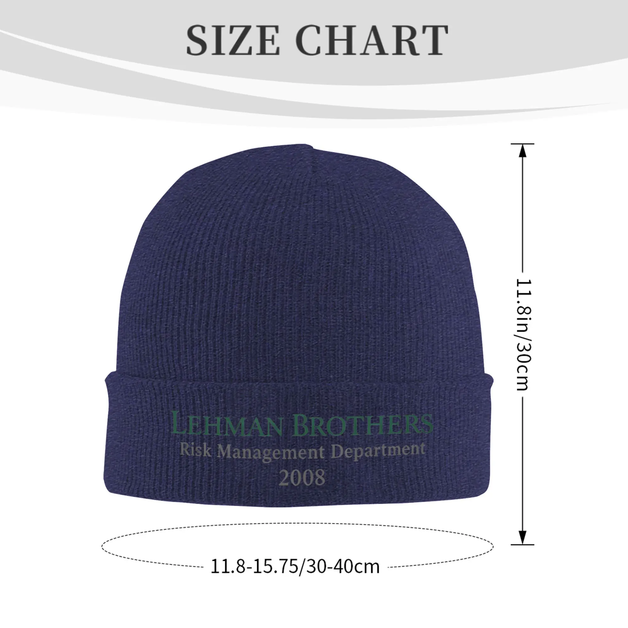 Lehman Brothers Risk Management Department 2008 Winter Skullies Beanies Hat Warm Autumn Knitted Hats Bonnet Caps for Women Men