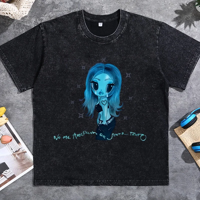 Karol G T-shirt I Don't Regret Feeling So Much T-Shirt Reggaeton Fan Latin Tshirt Men Women Casual Round Neck Printed Tshirts