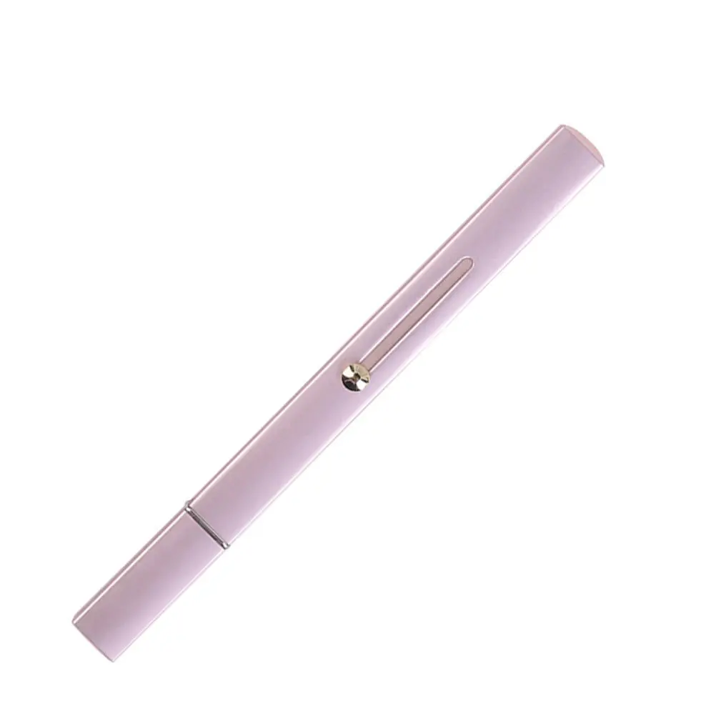 

1pc Double-Headed Dual-Purpose Makeup Brush Pink Retractable Lip Gloss Applicator Portable Tool For Foundation