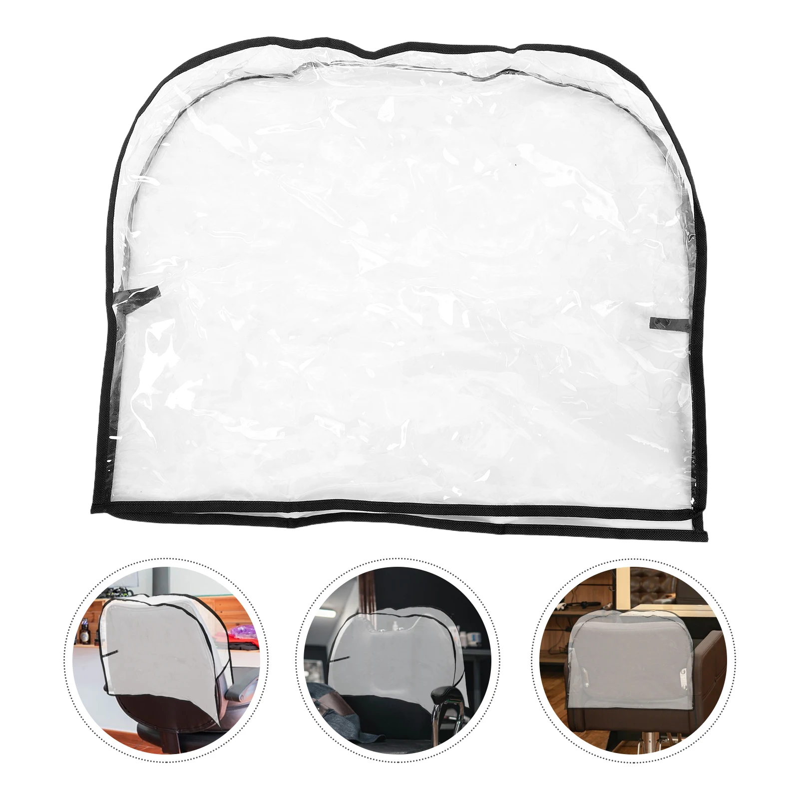 

Universal Salon Back Covers 51X40X12Cm Waterproof Clear Plastic Hairdressing Cover Protector For Beauty Spa Styling Pvc Salon