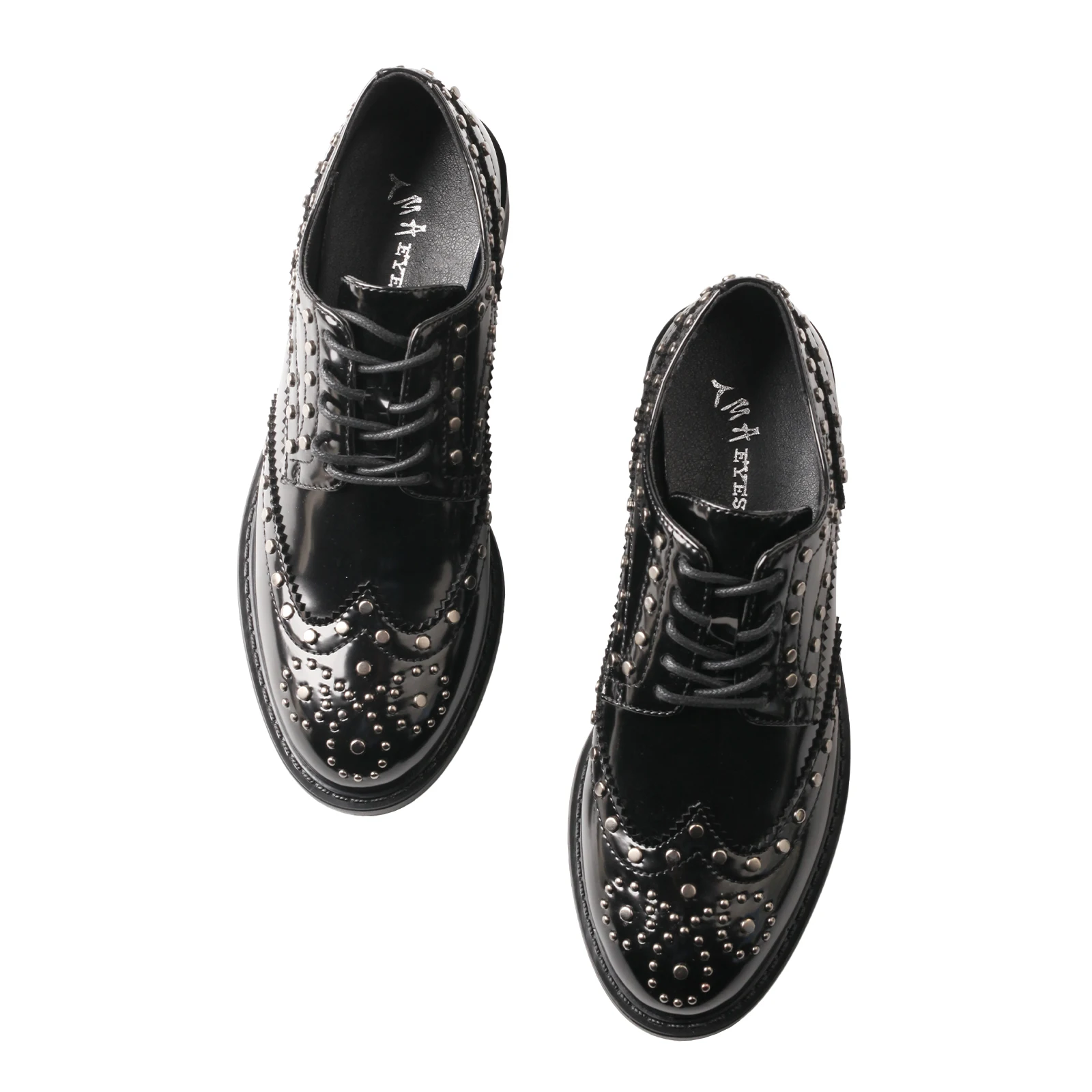 Frühlings-Schwarze Retro-Damen-Loafer mit dicker Sohle, elegant, atmungsaktiv, bequem, mit grobem Absatz, vielseitige Einzelschuhe – Detail 2
