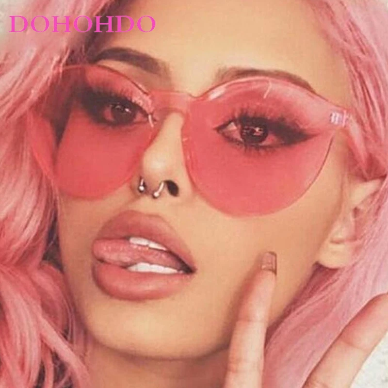 

Frameless Fashion Round Women Sunglasses Vintage Brand Design Big Frame Men Sunglass Travel Shade Eyewear Ladies Lentes UV400