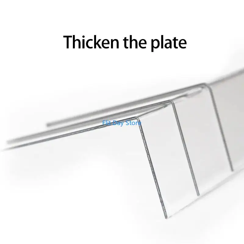 F92C 10Pcs Upgrades Clear Shelf Partitions Practical Transparent Shelf Barriers for Easy Organization & Enhances Visible