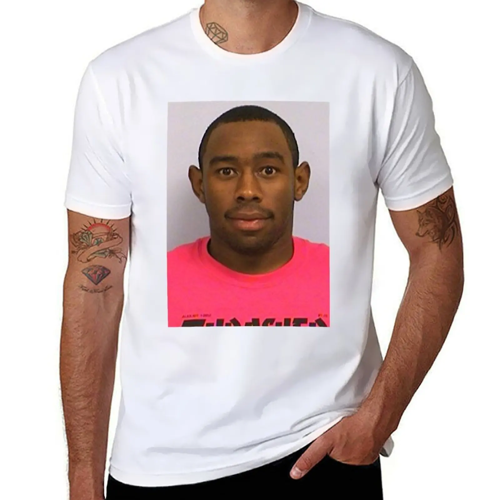 

tyler mugshot T-Shirt man t shirts high quality luxury brand man t shirt heavy cotton T-Shirt