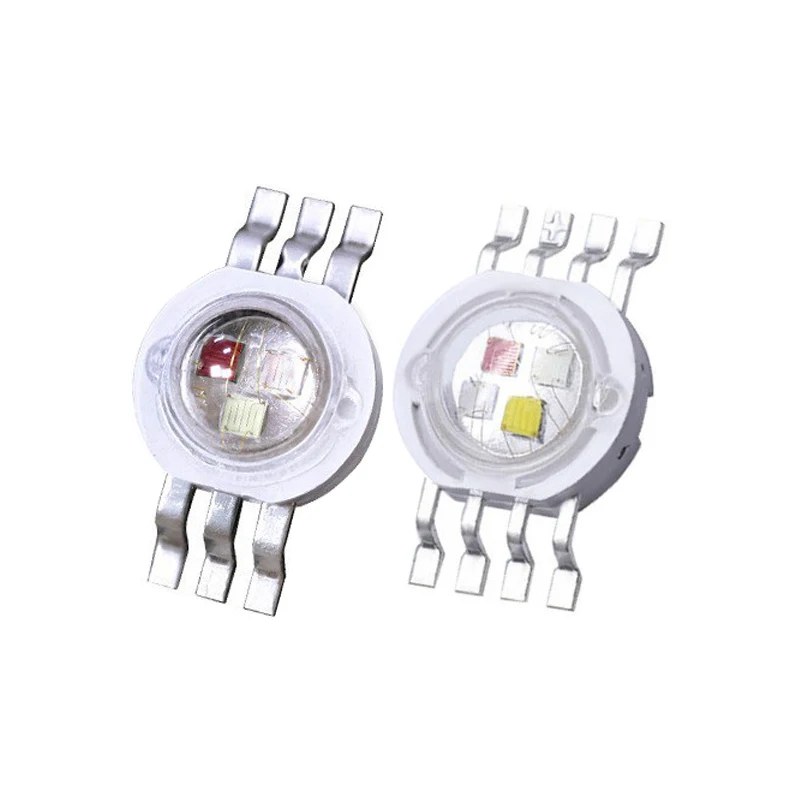 10PCS Imitation lumen Full-Color 3W RGB SMD LEDs And 4W High-Brightness 8-Pin RGBW Color High-Power LED Lamp Beads