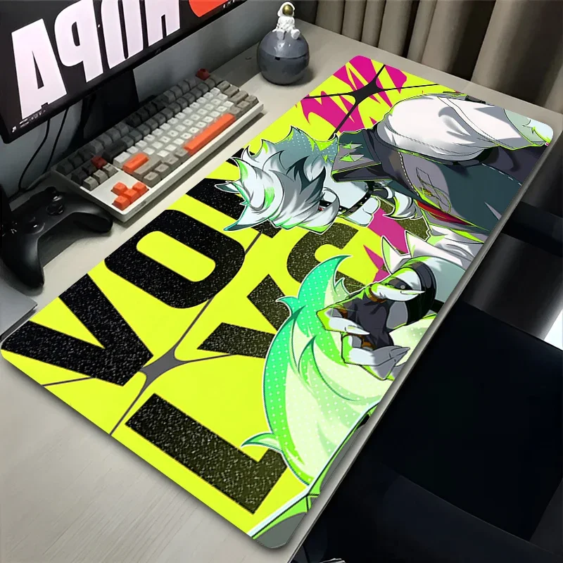 Zenless Zone Zero Von Lycaon Mauspad Laptop White Wolf Tastatur Teppich Gaming Zubehör Mousepad PC Anime Schreibtisch Matte XXL Teppich