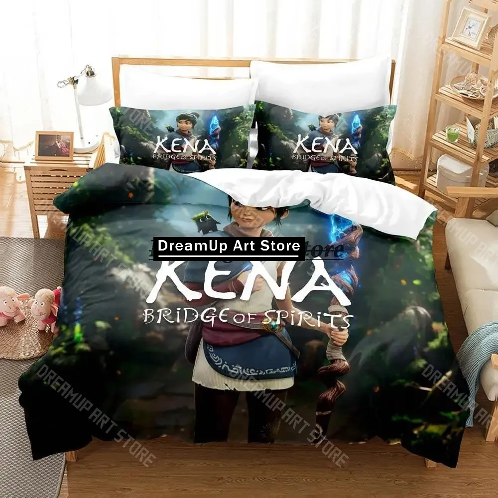 3D Printed Kena Bridge of Spirits Bedding Set for Boys Girls Duvet Cover Pillowcase Twin Queen King Full Single Double Sizes
