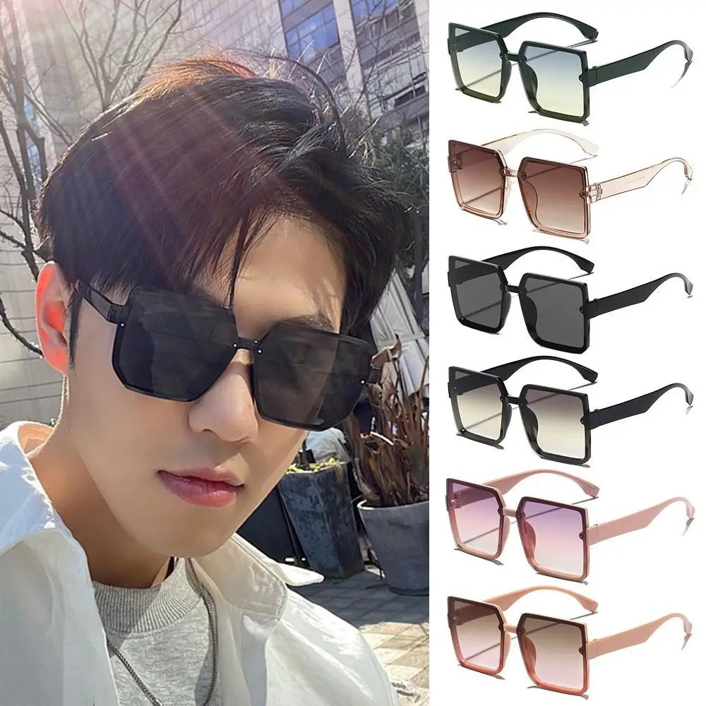 Vintage Oversized Sunglasses Women Square Sun Glasses Classic UV400 Big Frame Eyeglasses Lady Eyewear Outdoor Motorcycle Goggles