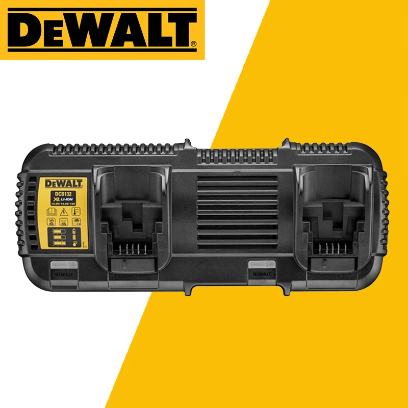 Imagem -02 - Dewalt-carregador de Carregamento Duplo Dcb132 10.8v 18v xr Li-ion Multi Voltagem Carregador de Bateria 4a Charge Rate Original