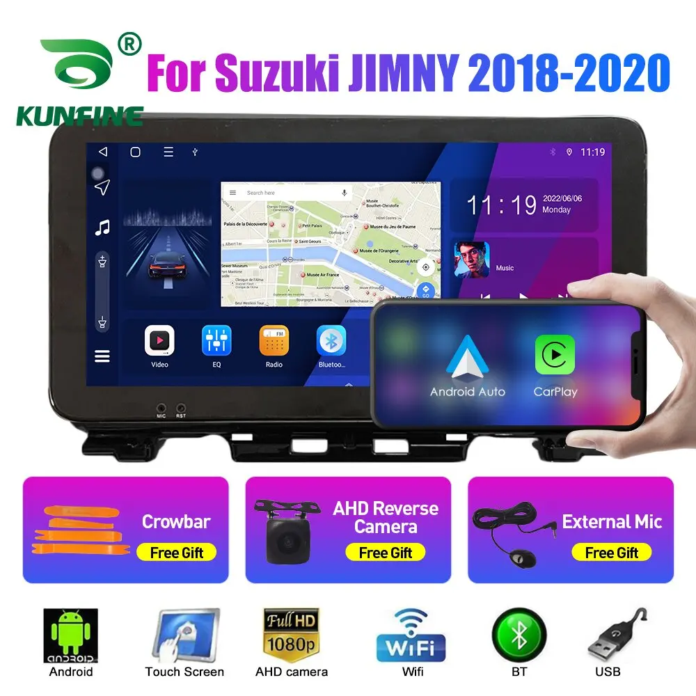 10.33 Inch Car Radio For Suzuki JIMNY 2018-2020 2Din Android Octa Core Car Stereo DVD GPS Navigation Player QLED Screen Carplay