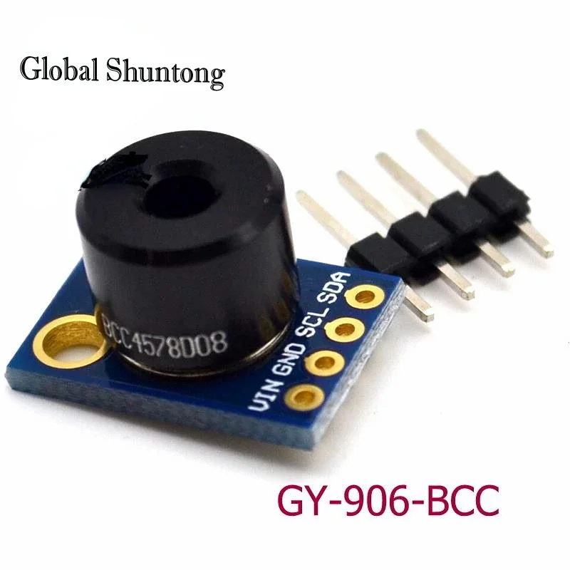 Modul Termometer Inframerah Non-kontak Digital Sensor IR Suhu Tanpa Sentuh GY-906 3-5V IIC UNTUK Arduino