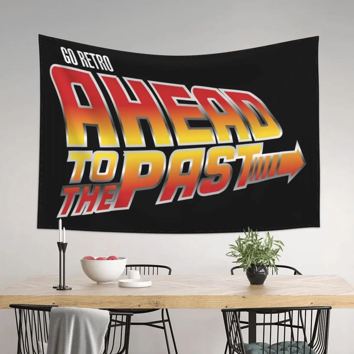 

Go Retro - Ahead To The Past Tapestry Room Decoration Korean Style Wall Art Decor Home Tapestry