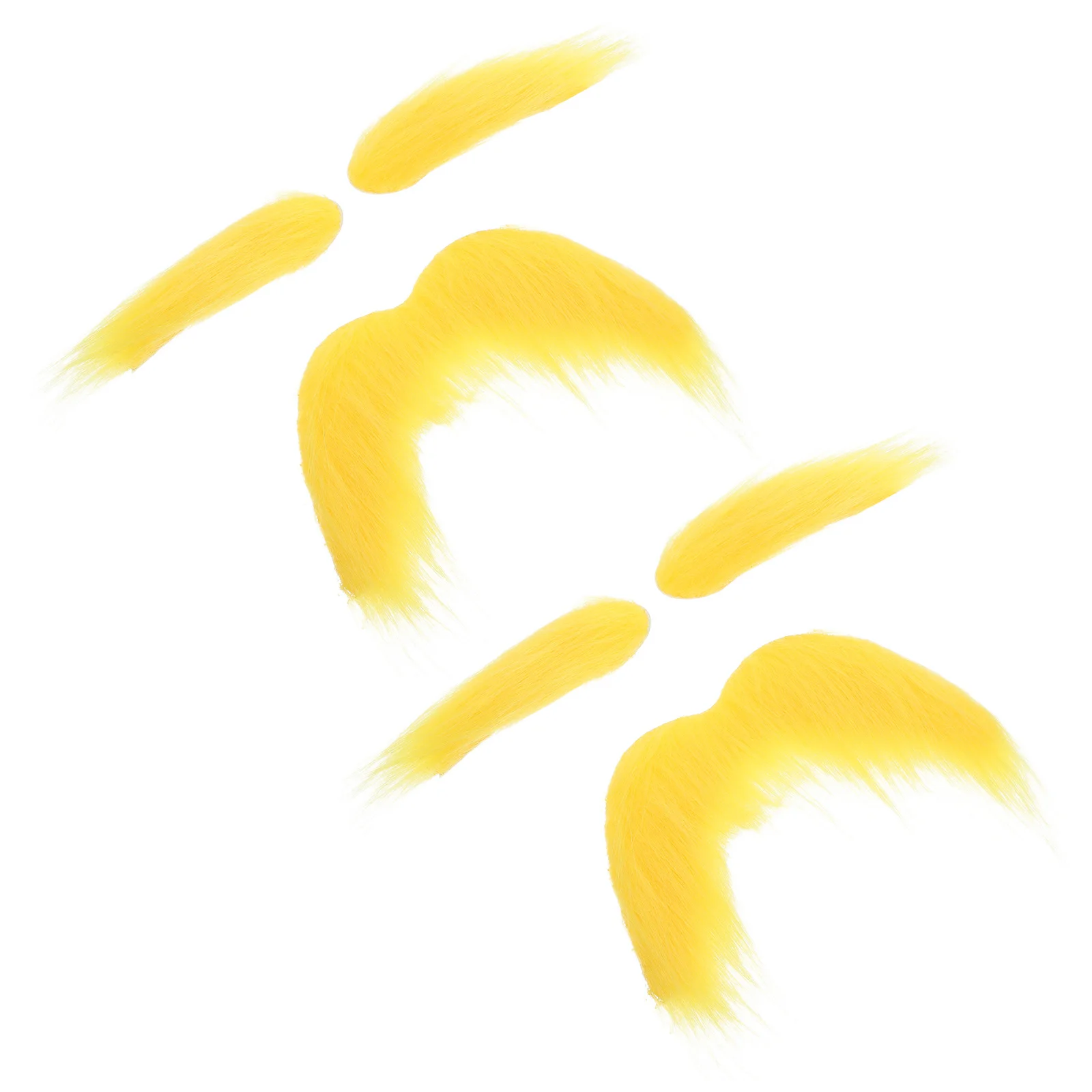 

2Sets Fake Mustache Eyebrows Set Realistic Synthetic Fibers Breathable Cosplay Halloween Costume Beard Accessories