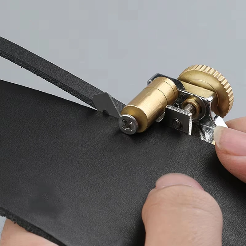 1pc 革リングタイプカッター調整可能な DIY 革ハンドツールストリップカッタークラフトアートアクセサリーベルト時計バンド作成用品