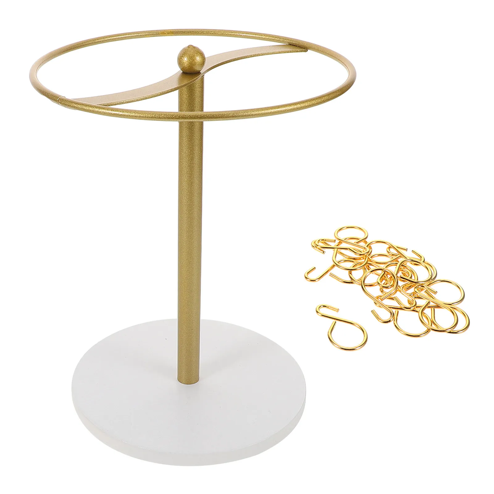 Stylish Metal Hair Clip Organizer Claw Clip Stand Headband Storage Rack Hair Accessory Display Desktop Organizer for Bedroom