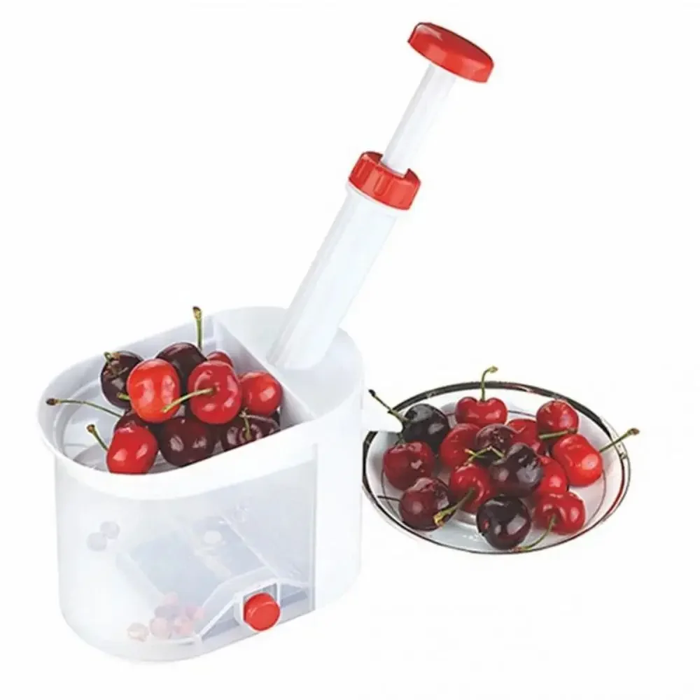 Detachable Cherry Pitter Tool Convenient Lock Design Cheery Corer Easy To Clean Transparent Container Olive Core Remover Home