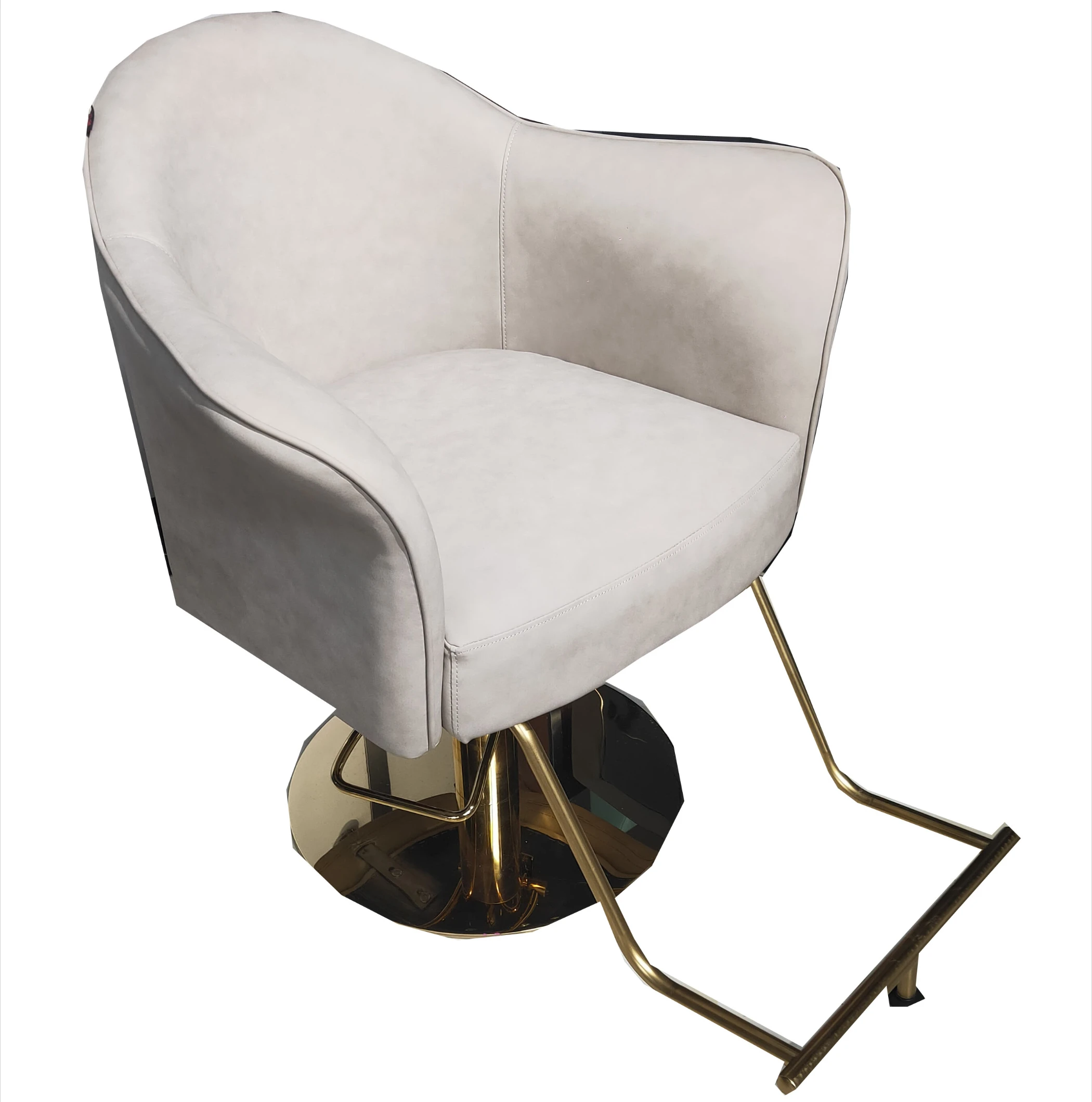 

Latest French Unique Gold Hair Styling Chair Beauty Salon Reception Chairs Antique Style Salon Chair