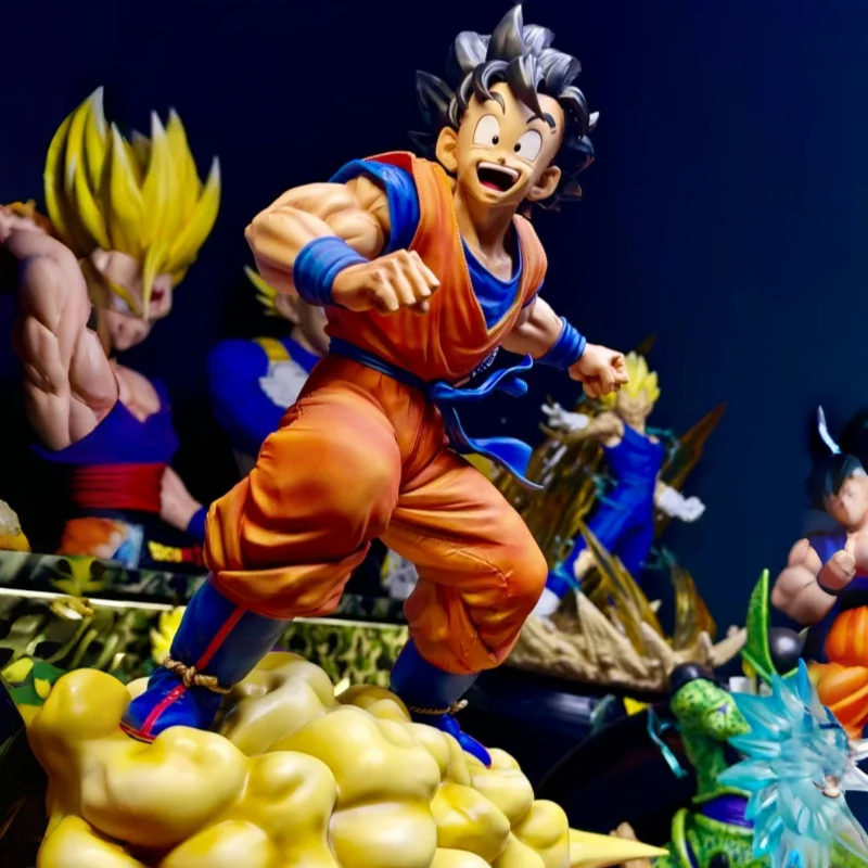 En Stock, 31cm, Dragon Ball Fc Vf, danza muscular, nube, nube de equitación, juventud, Wukong, modelo de Anime hecho a mano, adorno, regalos de cumpleaños