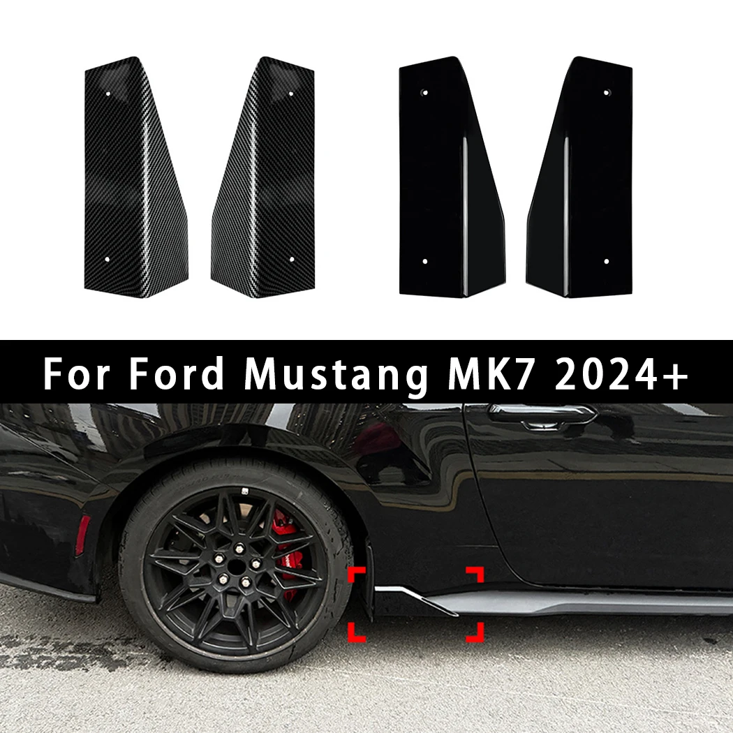 

For Ford Mustang MK7 2024+ Car Rear Bumper Lip Trim Protector Car Side Skirt Cover Car Corner Bumper Guards Accessory
