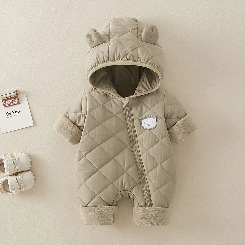 Winter Newborn Clothes Baby Girl Clothes Thickened Baby Jumpsuit Warm Baby Romper Cotton Jacket Romper Boy Overalls Toddler Coat