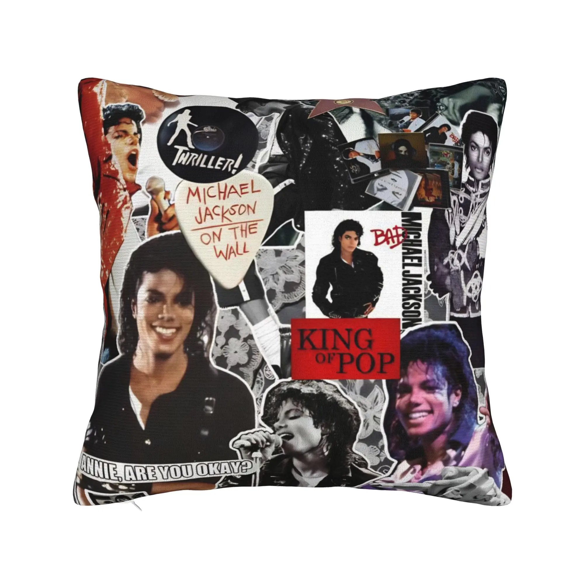 Decorative Pillowcase Singer Michael Jacksons MJ Tour 2026 Merchandise Home  Throw Pillow Case Cover Drop Shipping Multi Size