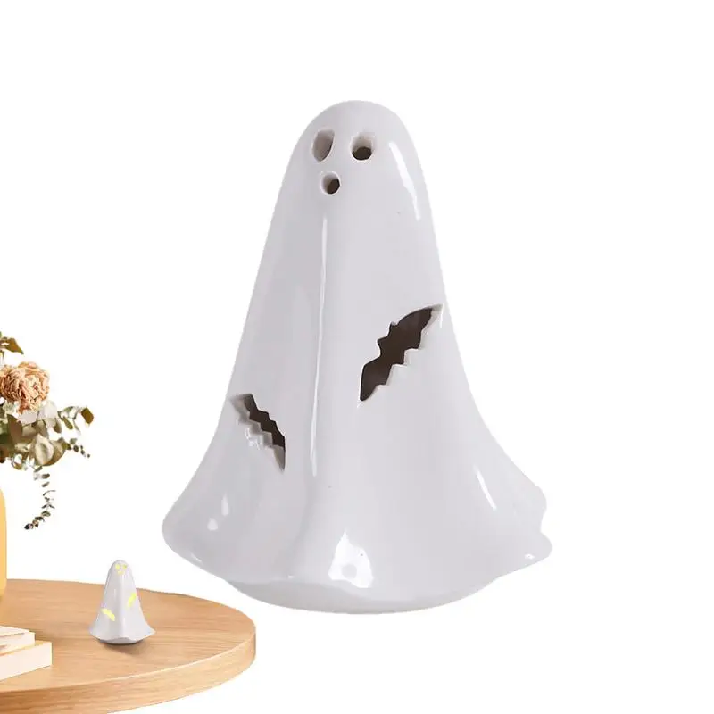 

Ночной светильник на Хэллоуин, призрак, ночная лампа, керамическая летучая мышь, ночник на Хэллоуин, декоративный ночник для украшения стола