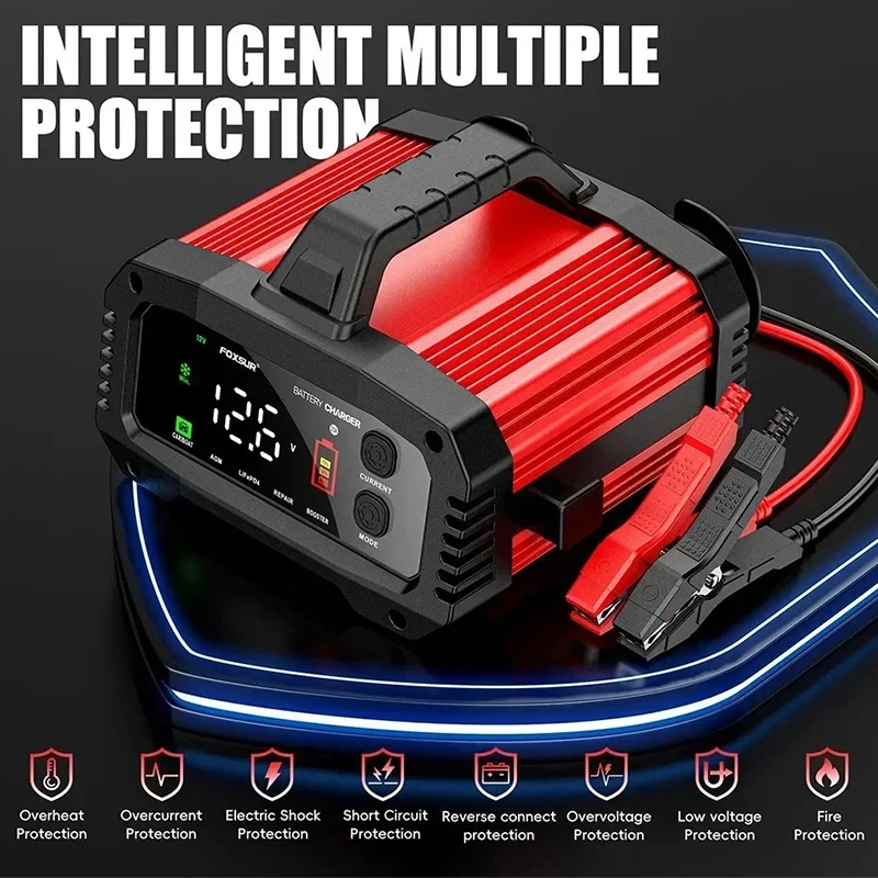 

Многофункциональное зарядное устройство EAFC для грузовиков, мотоциклов, автомобилей, 12 В, 24 В, 25 А, 15 А, Lifepo4, свинцово-кислотные Зарядные устройства с импульсным ремонтом