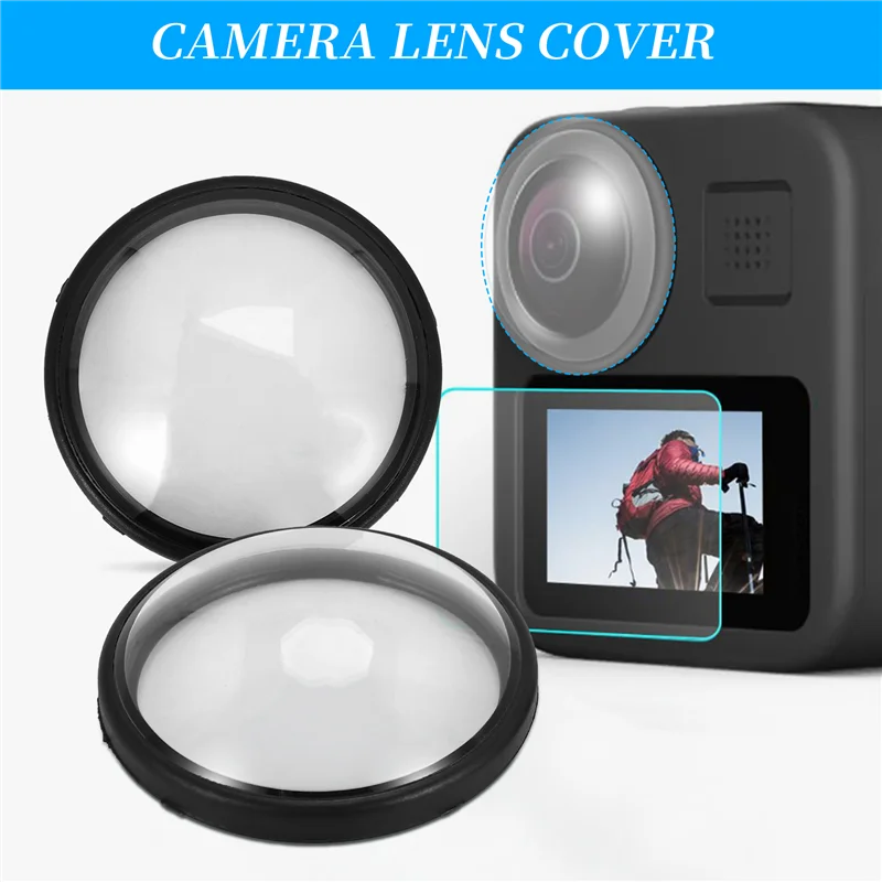 -MEOF lentilles de protection cadre de couverture d'objectif de caméra pour caméra de Sport Gopro Max