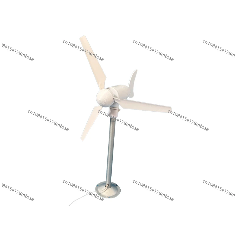 Miniature Horizontal Trefoil Wind Turbine Model, Breeze Start, Automatic Steering, Permanent Magnet, DC Output