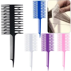 1Pc Hair Dyeing Highlight Brush Fish Wide Tooth Zone Rat Tai Hair Comb Professional Barber Hairdressing Salon Hair Styling Tool