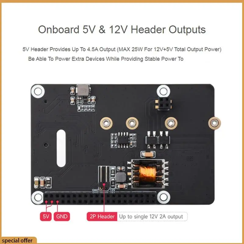 A68Z Raspberry Pi 5 Pcie To M.2 Erweiterungsplatine mit Poe HAT(B) unterstützt Nvme Protocol M.2 Solid State Drive Leseschrift