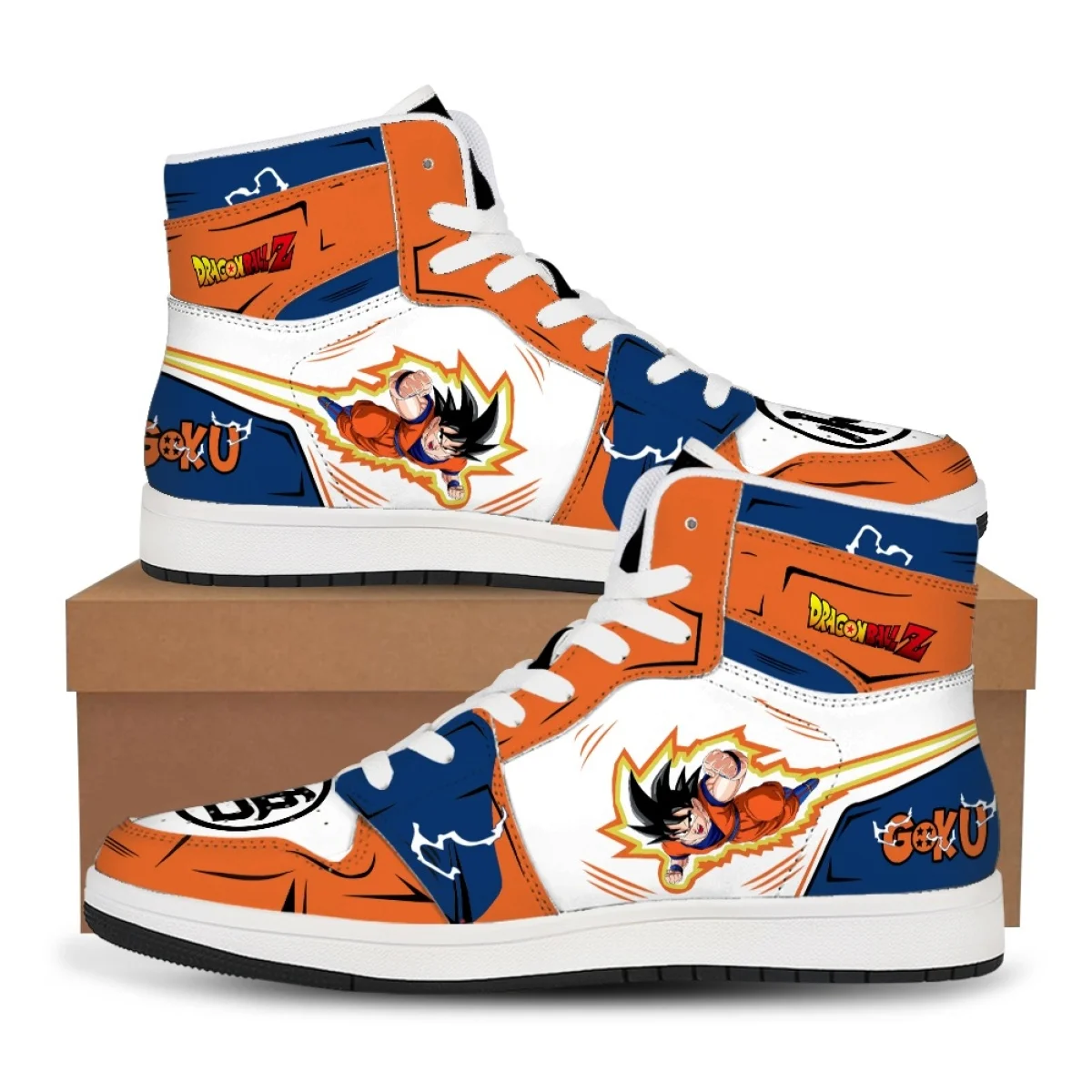 

Кроссовки Dragon Ball Z Super Anime Son Goku, повседневная обувь, баскетбольные кроссовки, удобные туфли на плоской подошве с мультяшным принтом, подарок на праздник