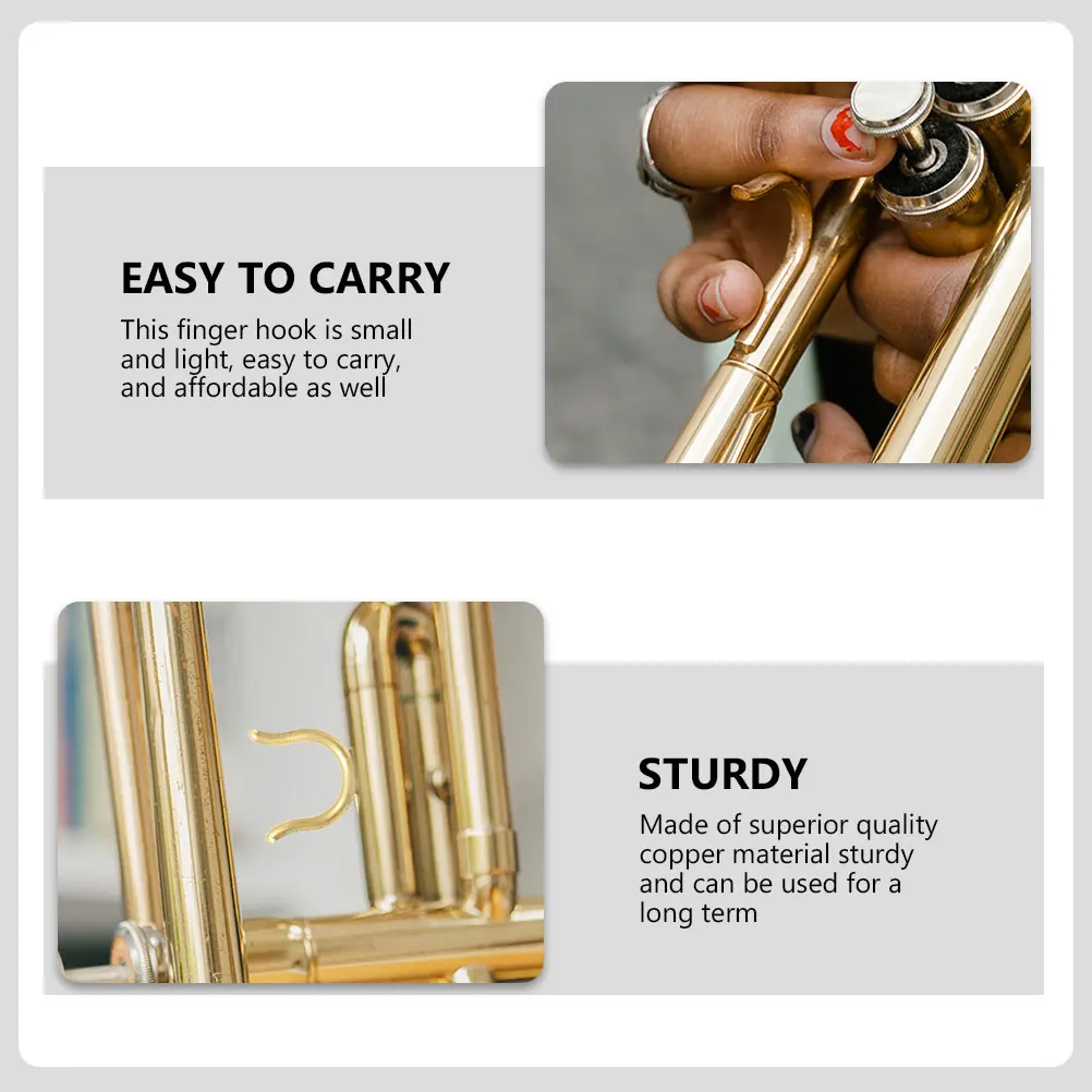 

1Set Sturdy Copper Trumpet B Flat Golden Easy Carry Affordable Performance Enhancer Trumpet