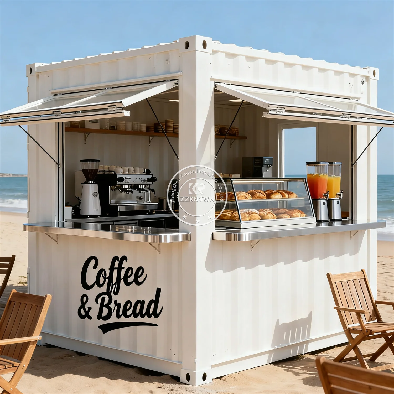 

Luxury 20ft 40ft Steel Container Restaurant Bar Coffee Shop Luxury Container House Office Cabin Portable Food Kiosk For Sale