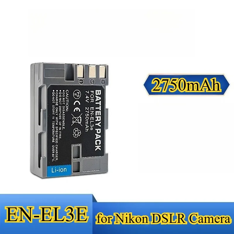 2750mAh EN-EL3E استبدال البطارية لنيكون D300S D90 D700 D300 D80 D200 D50 D70S DSLR كاميرا فك تشفير كامل