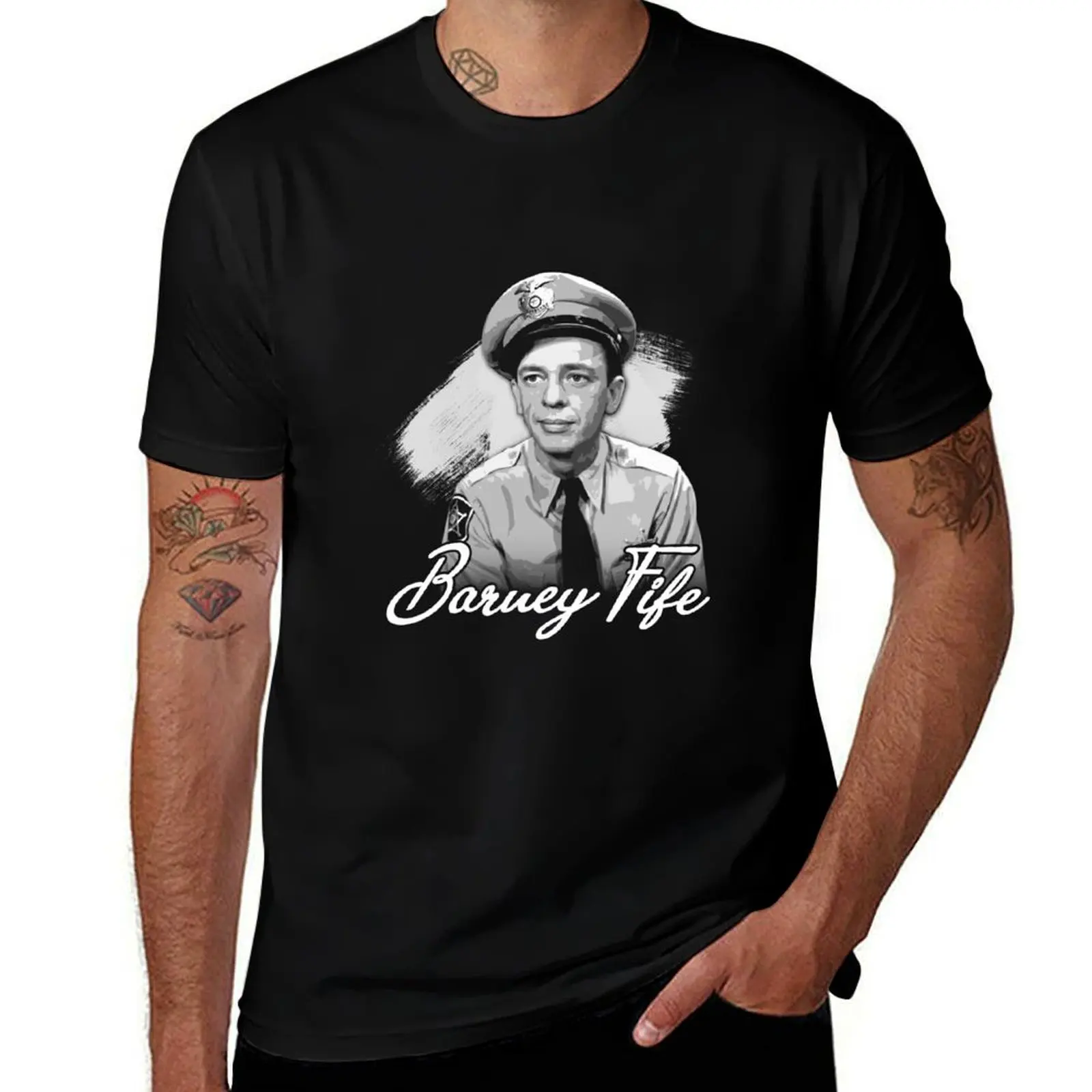 Small Town Hero Barney Fife's Misadventures Continue T-Shirt Tough Fabric Work Tee T-Shirt