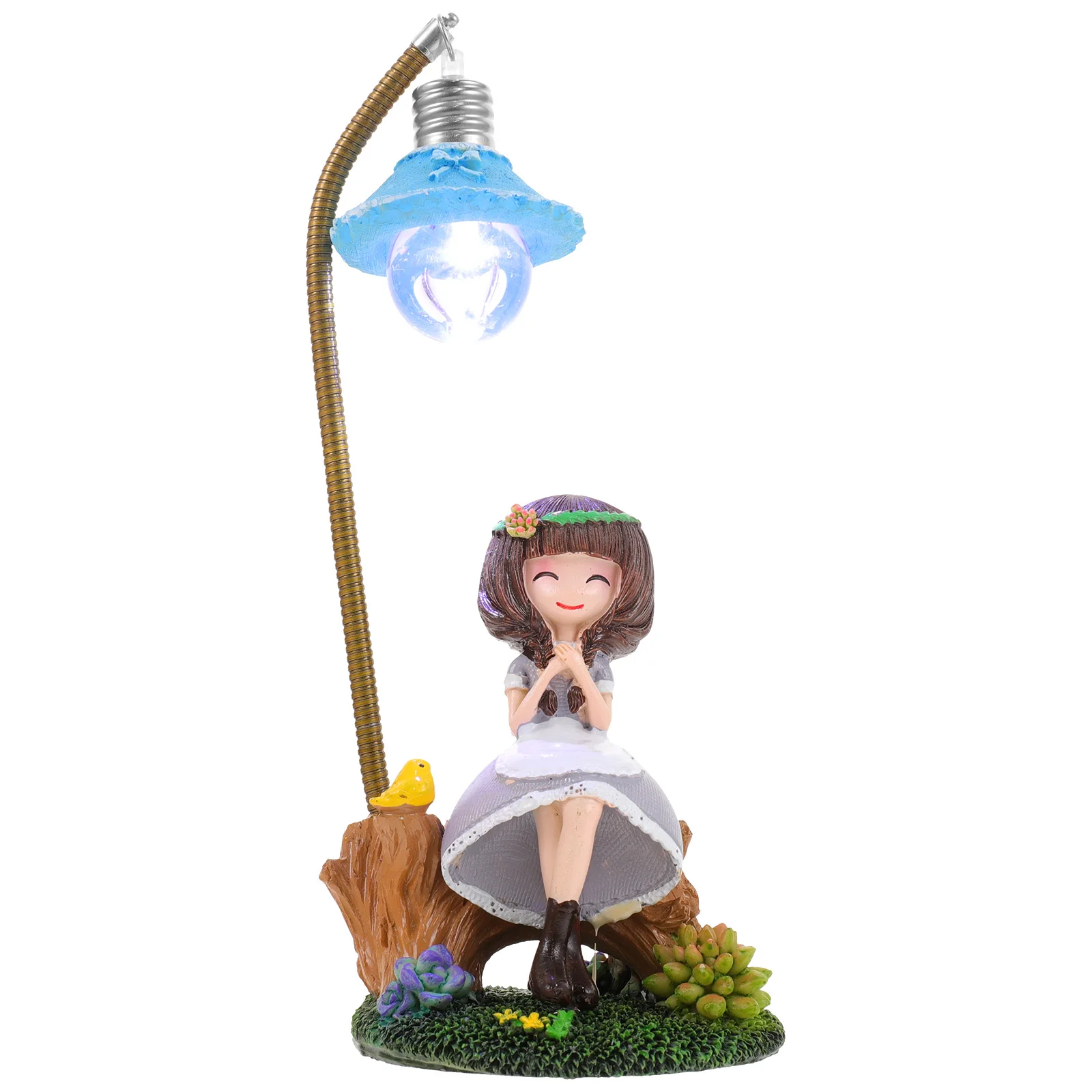 

Cartoon Resin Decorative Lights Girls Vintage Small Bedside Lamp Modern Delicate Night Decorative Night Lights Light Home
