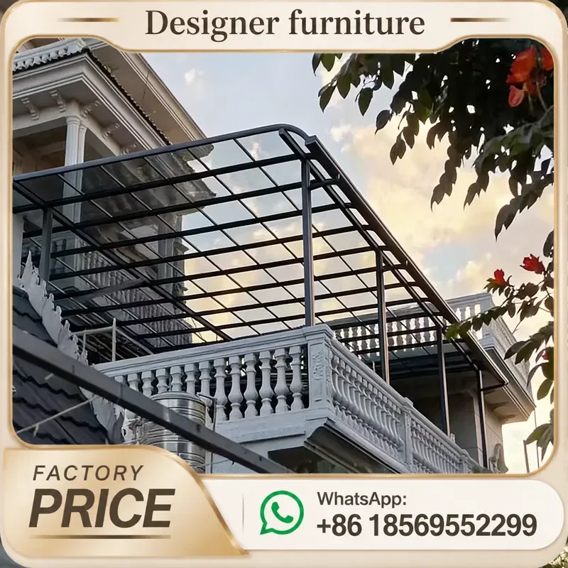 Aluminum Retractable Awning Waterproof Sunshade Canopy For Outdoor Patio Balcony Restaurant Shade Cover