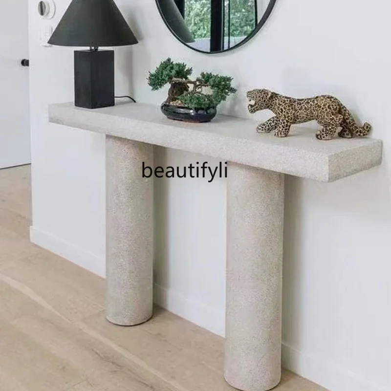 

Отличные скидки на итальянский минималистичный прихожий стол в скандинавском стиле, современный, простой, для гостиной, креативный, для дома, прикроватный столик