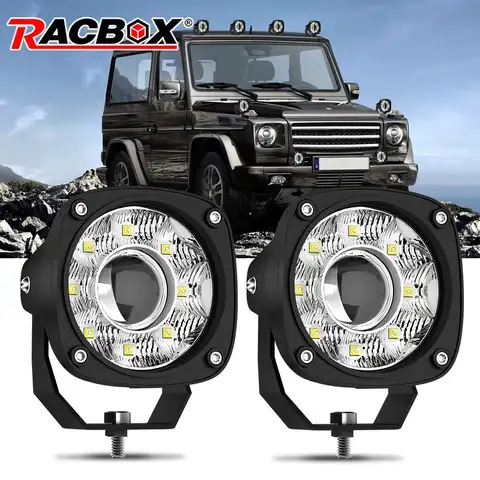 3 inch LED Pods Light Work lamp Flood Spot Beam 4x4 Driving Led Off Road barra led 12v 24v for Jeep Car Truck ATV SUV Pickup 10 best sales barra led 12v car - №5