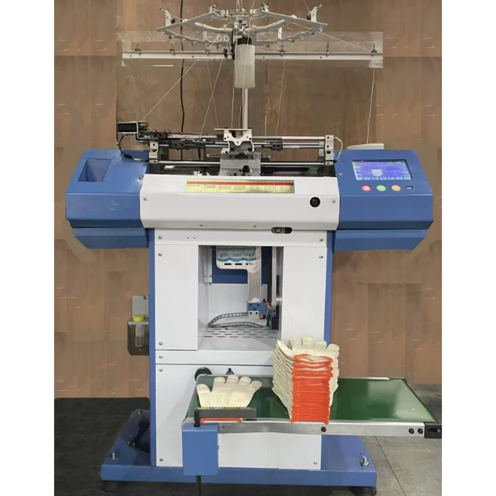 عالية الدقة 32 بت متحكم القفازات آلة الحياكة 7G/10G/13G/15G/18G غرزة الكثافة قفازات محبوكة التصنيع Equi