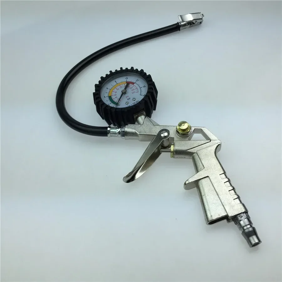 Multi-function car tire pressure table tire pressure gauge gun pneumatic gun with deflated tire gun cheer aerated table